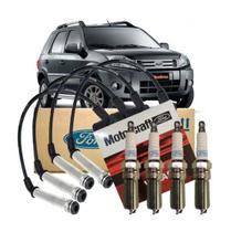 Kit Cabos E Velas Motorcraft Ford Fiesta 1.6 Flex Zetec Rocam 2008 09 10 11 12 13 2014