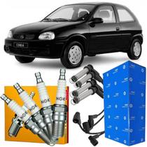 Kit Cabos + Jogo de Velas Corsa 1.0 1.4 1.6 8V EFI Etanol Kit Cabos + Jogo de Velas Corsa 1.0 1.4 1.6 8V EFI Etanol