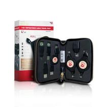 Kit Cabos Retráteis 7em1 Pack Conectividade Qualquer Lugar