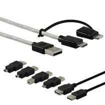 KIT Cabos USB 6 em 1 + Cabo Micro USB e IOS 0,9m General Eletric