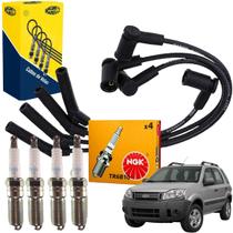 Kit Cabos Velas Ignição EcoSport 1.6 16V 2.0 16V 2008 a 2012 Kit Cabos Velas Ignição EcoSport 1.6 16V 2.0 16V 2008 a 2012