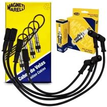 Kit Cabos Velas Ignição Palio Siena Strada Punto Uno Fire 8v