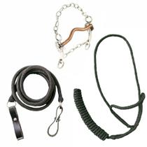 Kit Cabresto de Poli + Rédea de Poli + Freio Água Choca Leve Inox Kit Cabresto de Poli + Rédea de Poli + Freio Água Choca Leve Inox
