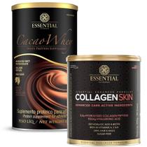 Kit Cacao Whey Protein 450g + Collagen Skin 330g - Essential