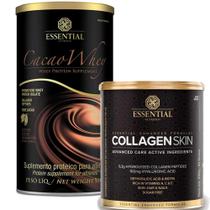 Kit Cacao Whey Protein 900g + Collagen Skin 330g - Essential