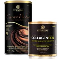 Kit Cacao Whey Protein 900g + Collagen Skin 330g Essential