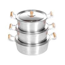 Kit Caçarolas de alumínio fundido n26 n28 n30 Kit Caçarolas de alumínio fundido n26 n28 n30