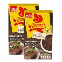 Kit Cacau em Pó Solúvel 100% Cacau Garoto 200g - 2 unidades Kit Cacau em Pó Solúvel 100% Cacau Garoto 200g - 2 unidades