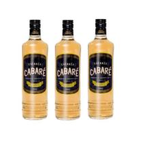 Kit Cachaça Cabaré Ouro Dom Tápparo 700Ml 3 Unidades