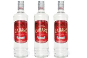 Kit Cachaça Cabaré Prata 700ml 3 unidades