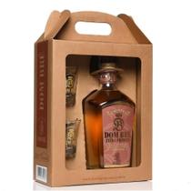 Kit Cachaça Dom Bré Extra Premium Carvalho Com 2 Copos