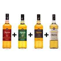 Kit Cachaça Matuta Mel Limão, Canela, Banana, Maçã Verde 1000ml