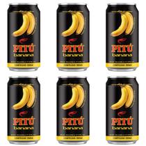 Kit Cachaça Pitu Banana Lata 350ml