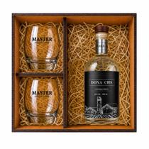 Kit Cachaça Prata +2 Copos 330ml +caixa Premium Presenteável Kit Cachaça Prata +2 Copos 330ml +caixa Premium Presenteável