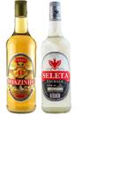 Kit Cachaça Seleta Prata + Cachaça Boazinha 1000ml cada