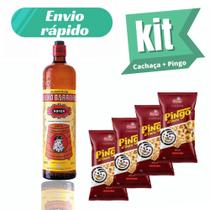 Kit Cachaça Velho Barreiro + Salgadinho Pingo D'Ouro