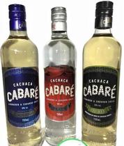 Kit Cachaças Cabaré - 700Ml (Ouro - Prata - Amburana)