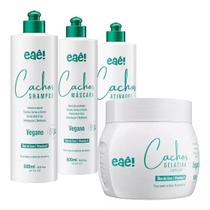 Kit Cacheados Eaê! Cosméticos 4 Passos 500ml - Eae