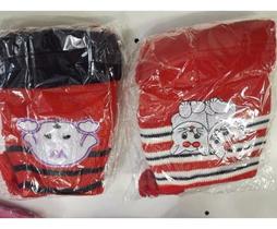 Kit Cachecol, Touca E Luva Infantil Colecao Outono Inverno