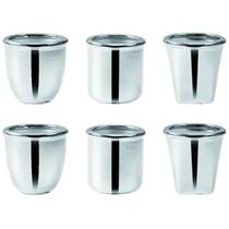 Kit Cachepô em Cerâmica Mart Prata 7873 Kit Cachepô em Cerâmica Mart Prata 7873