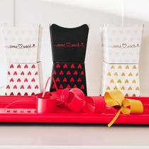 Kit Cachepot Decorado + Sujinho/Seda + Fita - Amo Você - Pote 11