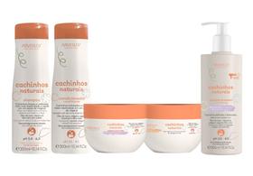 Kit Cachinhos Naturais Infantil Cachos Arvensis 5 itens