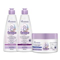 Kit Cachinhos Shampoo, Cond e Máscara Crespos 2x1 Arvensis