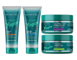 Kit Cacho Mágico 4 Produtos Tratamento Para Cachos - Lowell