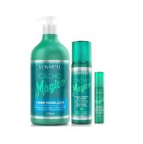 Kit Cacho Mágico Creme Modelador 500 ml + Fluído Ativador 200ml + Óleo 60ml Lowell Kit Cacho Mágico Creme Modelador 500 ml + Fluído Ativador 200ml + Óleo 60ml Lowell