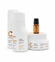 Kit Cacho Sublime Amavia Cabelo Argan Hidratação Hair Óleo