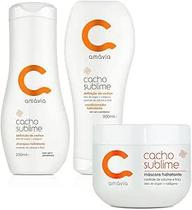 kit cacho sublime shampoo + condicionador + máscara amávia