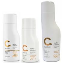 kit cacho sublime shampoo+condicionador+umidificador amávia
