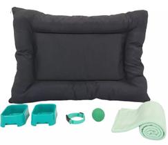 Kit Cachorro Gato Cama Caminha Futon Manta Mantinha Brinquedo Médio