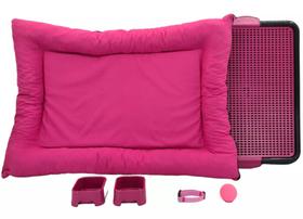 Kit Cachorro Gato Cama Caminha Futon Sanitário Brinquedo Grande