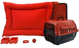 Kit Cachorro Gato Cama Caminha Futon Transporte Sanitário Grande Kit Cachorro Gato Cama Caminha Futon Transporte Sanitário Grande