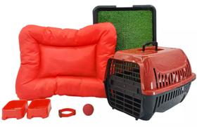 Kit Cachorro Gato Cama Caminha Summer Seca Rápido Transporte Sanitário Grama Sintética Grande