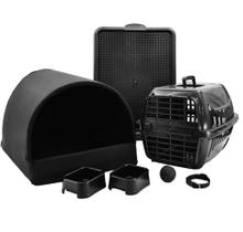 Kit Cachorro Gato Cama Caminha Tunel Transporte Sanitário Grande Kit Cachorro Gato Cama Caminha Tunel Transporte Sanitário Grande