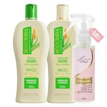 Kit Cachos 1 Shampoo 1 Cond 500ml + Finalizador Obrigatório Lourre 120ml Kit Cachos 1 Shampoo 1 Cond 500ml + Finalizador Obrigatório Lourre 120ml