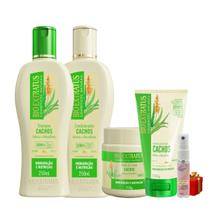 Kit Cachos 1 Shampoo 1 Condicionador 1 Banho 250ml + Finalizador 150ml Bio Extratus + Presente Lourre 15ml Kit Cachos 1 Shampoo 1 Condicionador 1 Banho 250ml + Finalizador 150ml Bio Extratus + Presente Lourre 15ml
