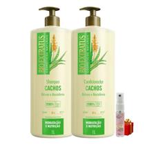 Kit Cachos 1 Shampoo 1 Condicionador 1L Bio Extratus + Presente Lourre 15ml Kit Cachos 1 Shampoo 1 Condicionador 1L Bio Extratus + Presente Lourre 15ml