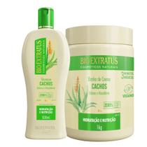 Kit Cachos 1 Shampoo 500ml 1 Banho 1kg Bio Extratus Kit Cachos 1 Shampoo 500ml 1 Banho 1kg Bio Extratus