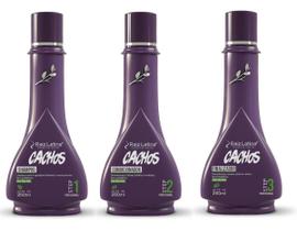 Kit Cachos 250ml Raiz Latina Profissional Cabelo Cacheado Enrolado Transição Capilar Definição