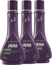 Kit Cachos 500ml Raiz Latina Profissional Com Finalizador 250ml Transição Capilar Definição Cacheado