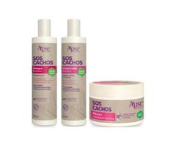 Kit Cachos Apse Shampoo + Condicionador + Máscara Vegano