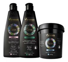 Kit Cachos Arvensis Shampoo + Condicionador + Mascara 450G