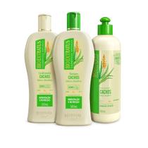 Kit Cachos Bio Extratus 500 mL Shampoo, Condicionador e Finalizador