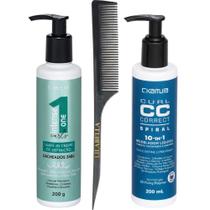 Kit Cachos C.Kamura Modelagem Leave in Pente Lilabella Kit Cachos C.Kamura Modelagem Leave in Pente Lilabella