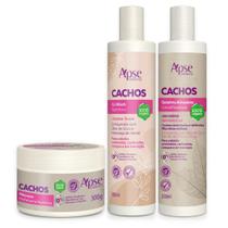 Kit Cachos com Co Wash, Gelatina e Máscara Apice Cosmétics - 3 Itens - Apse