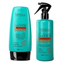 Kit Cachos Creme de Pentear e Umidificador Forever Liss Kit Cachos Creme de Pentear e Umidificador Forever Liss