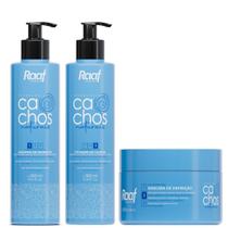 Kit Cachos Definidos Shampoo, Máscara e Ativador de Cachos Raaf Cosmetics 300ml